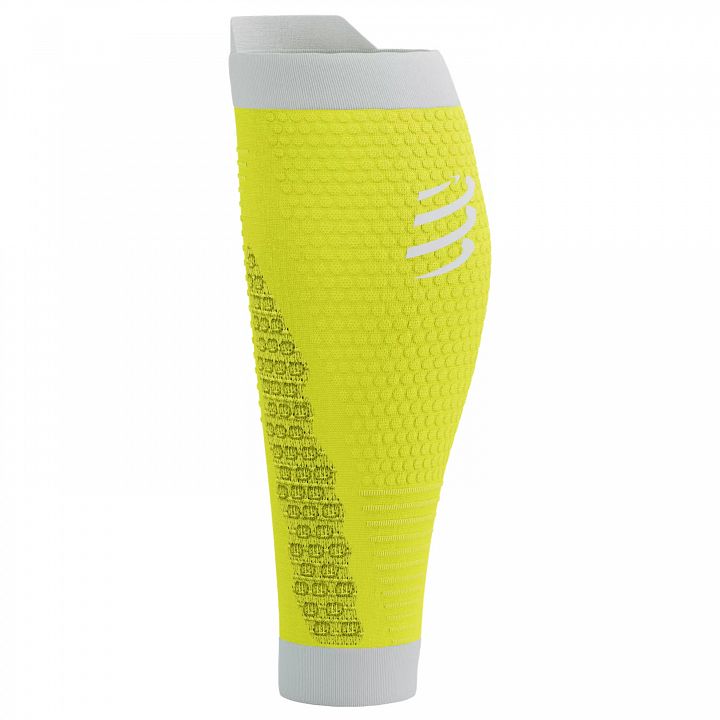 Compressport R2 Oxygen Calf Sleeves Safe Yellow